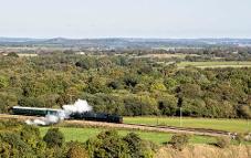 Swanage steam train from Corfe Castle